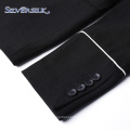 2 piece suits set men black